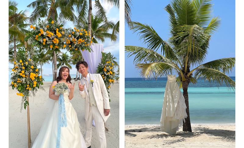 wedding arch dress in bohol cebu