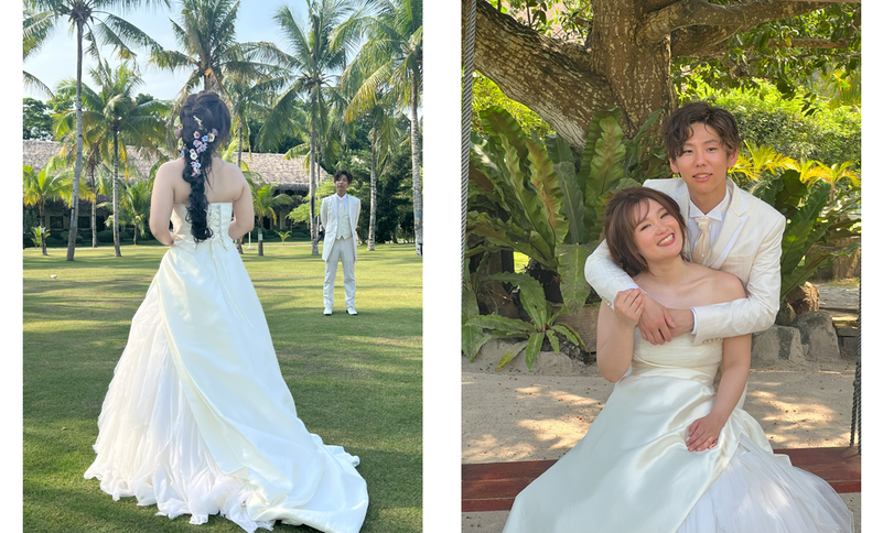 garden wedding photo in bohol cebu